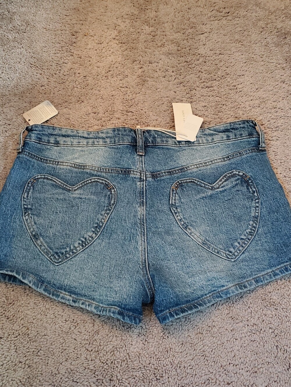 Altar'd State Denium Heart Pocket Shorts Size 31